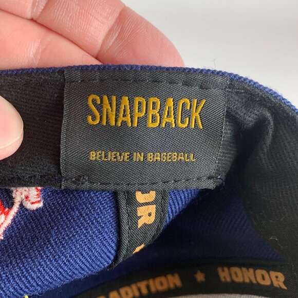 Baseballism Spring Training Mens Navy Blue Red Gold Snapback Hat New - Picture 7 of 7
